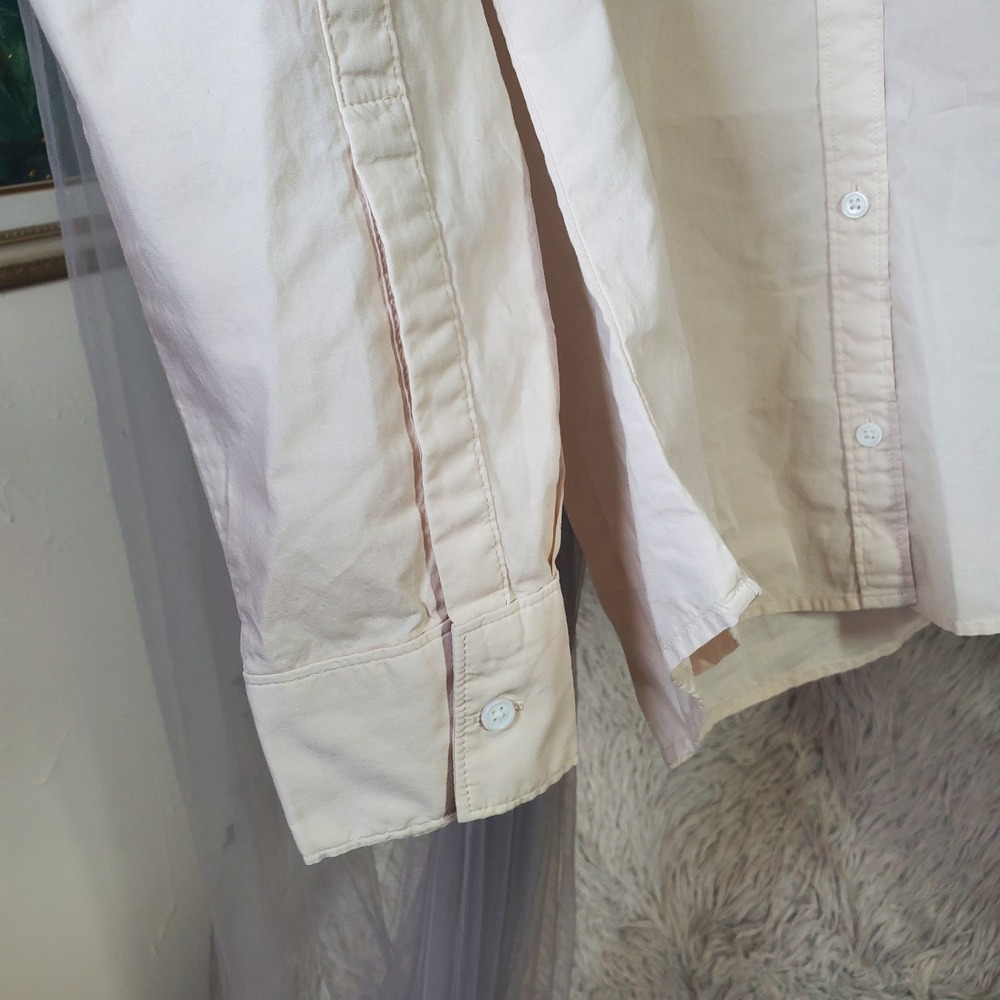 Outerknown Button Down Organic Cotton Top Eco Core Size S Western Quiet Luxury - Picture 2 of 6